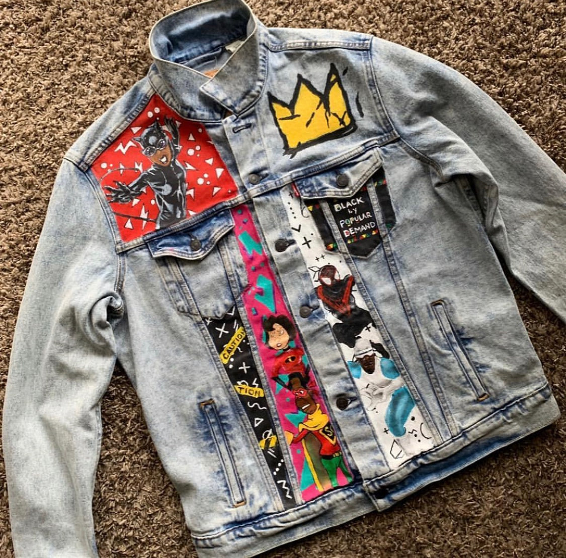 custom, Jeans, King Von Jacket